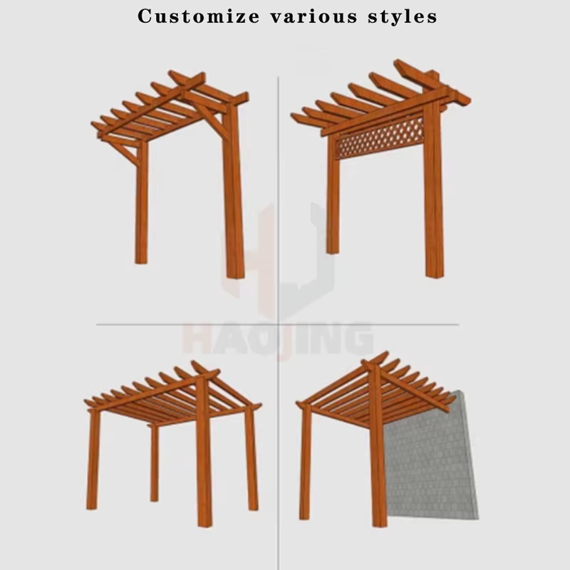 Gazebo de jardin extérieur galerie de treillis de raisin pavillon en aluminium 3x3 3x6 Pergola en métal Bioclimatica