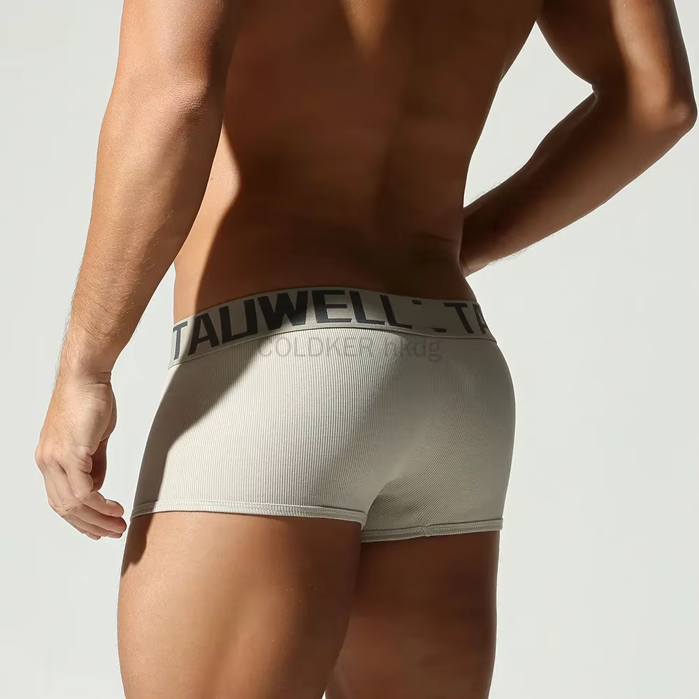 Ensemble de caleçons boxers et débardeurs côtelés TALWELL pour hommes – Tissu extensible confortable et respirant