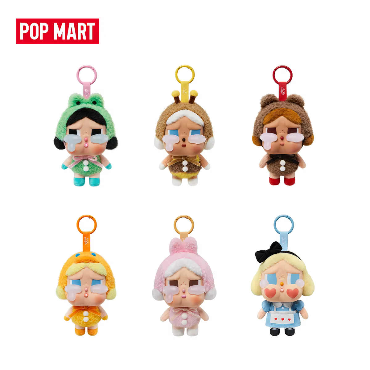 POP MART CRYBABY Cry Again Series-boîte aveugle en vinyle 1 pièce/6 pièces boîte