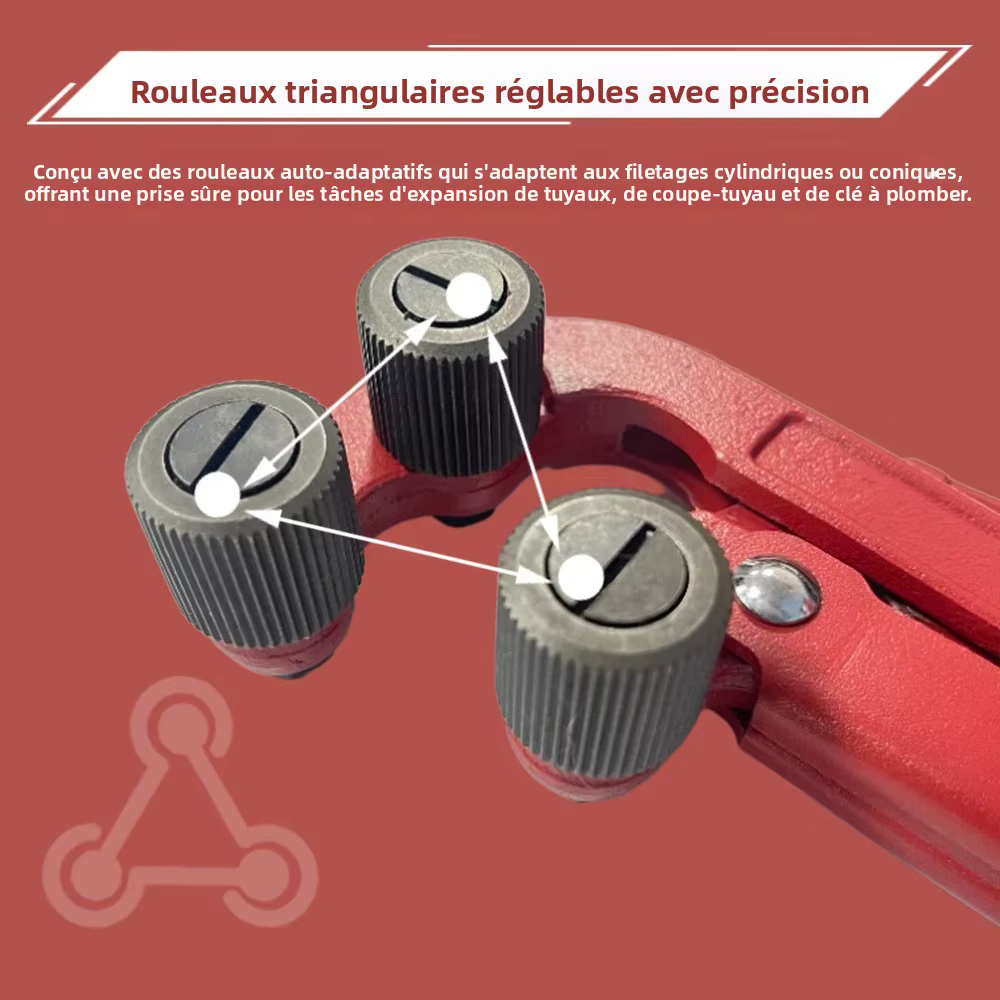 Clé à tuyau à filetage grossier pour tuyaux de 3/8 "à 2"