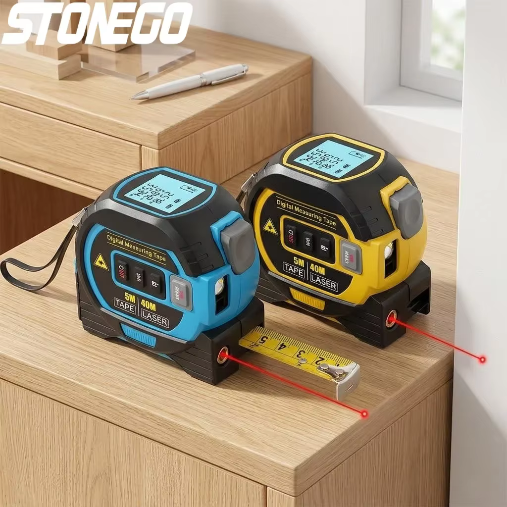 Mètre laser 40M 60M, outil de mesure de distance infrarouge 3-en-1, règle de mesure intelligente haute précision, instrument de mesure