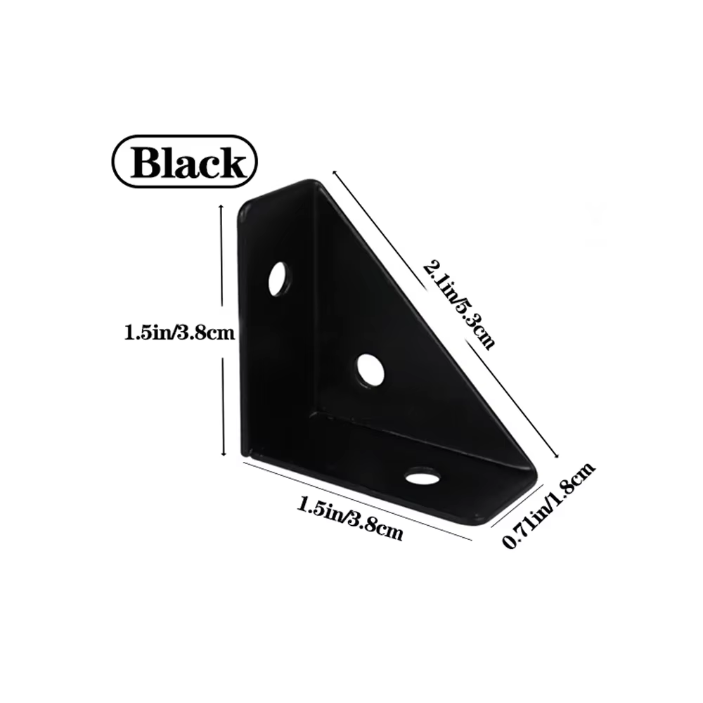 Supports d'angle en acier robustes : 90 ° support à angle droit