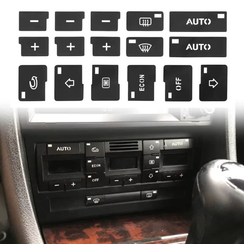 Autocollant de réparation de bouton intérieur de voiture