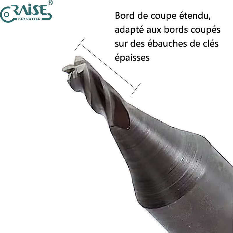 Fraise pour Copier la Clé de Coupe des Bords pour Diverses Machines à Clés Verticales