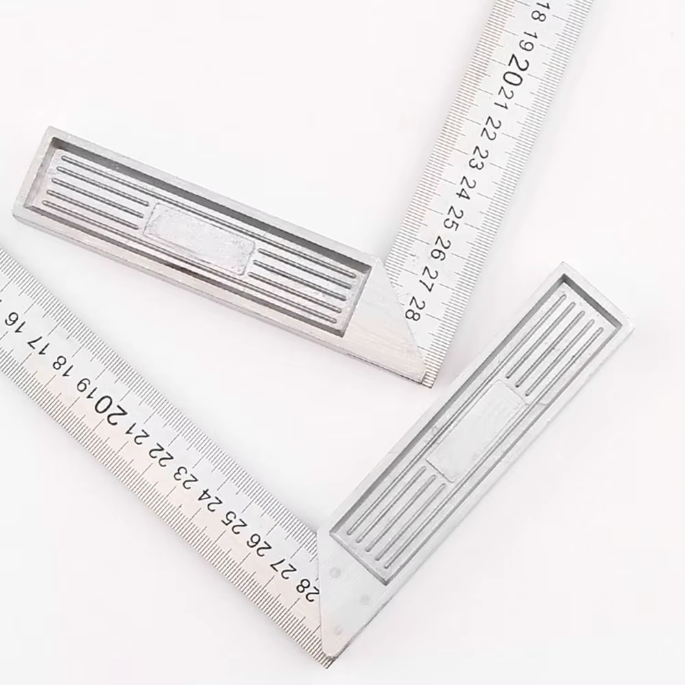 Règle carrée d'angle d'échelle Double face