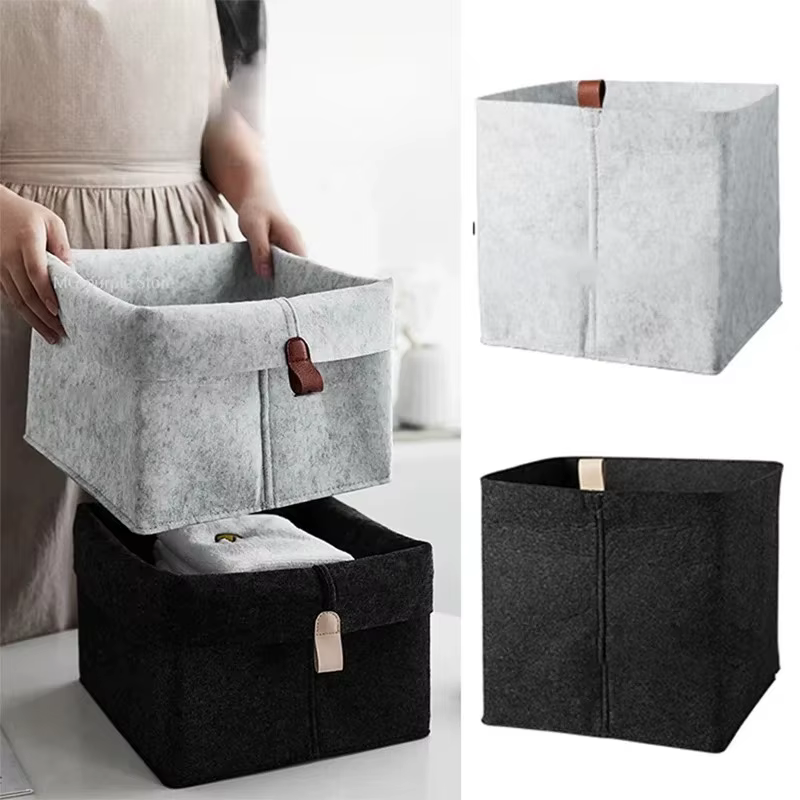 Panier de rangement en feutre