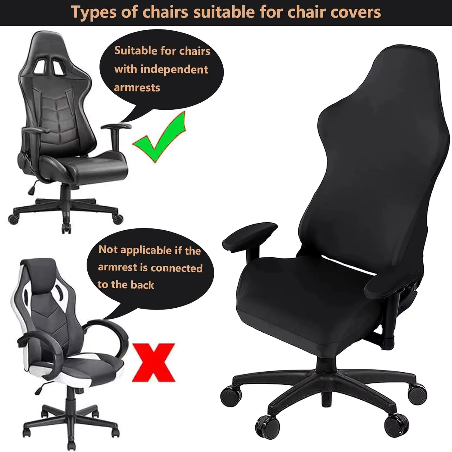 Housse de chaise de jeu-housse de siège
