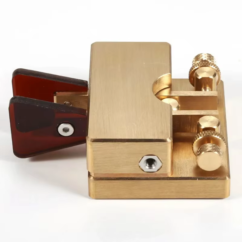 JCY 56 clé télégraphique en laiton clé automatique double palette clé CW magnétique clé Morse Radio amateur