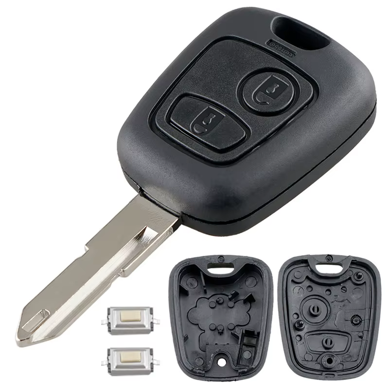 Coque de clé télécommande de voiture à 2 boutons