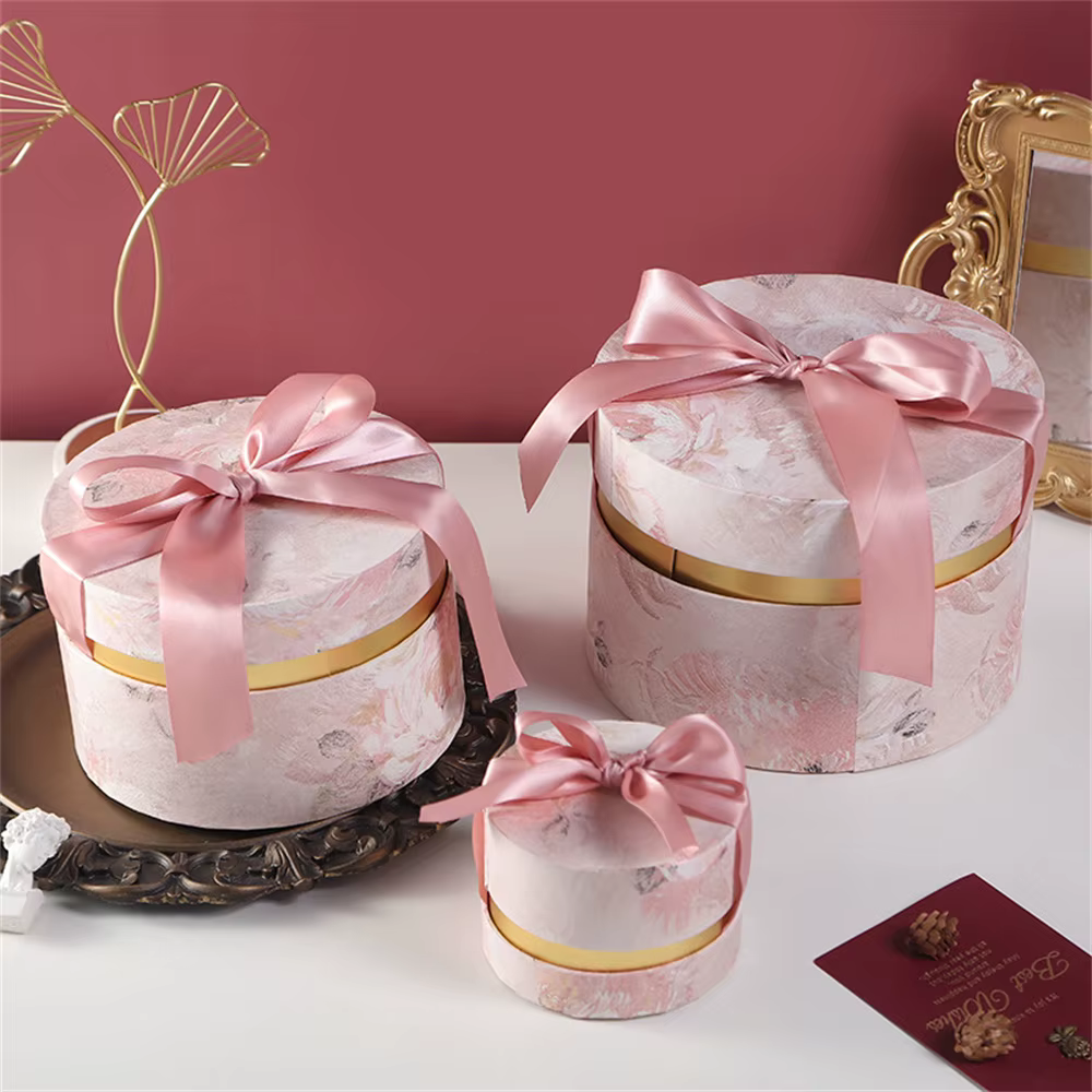 Boîte à Bonbons de Mariage avec Nministériels d Ruban Rond