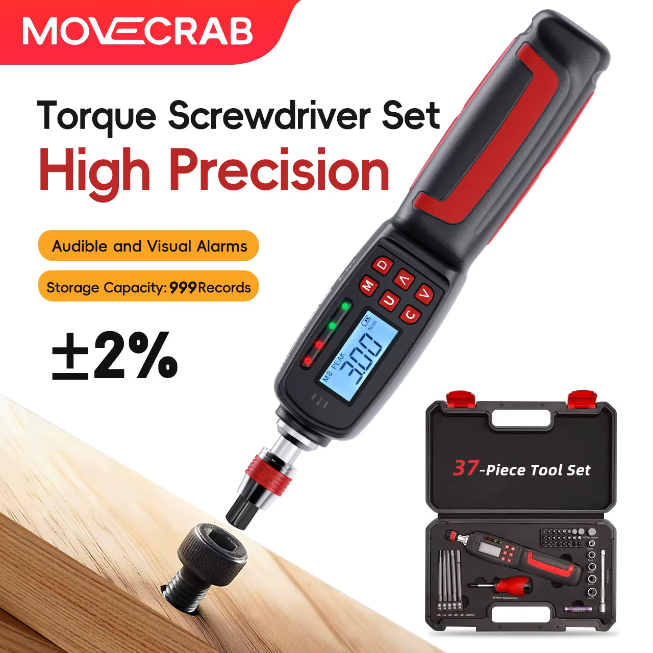 Kit de tournevis dynamométrique numérique MoveCrab 0