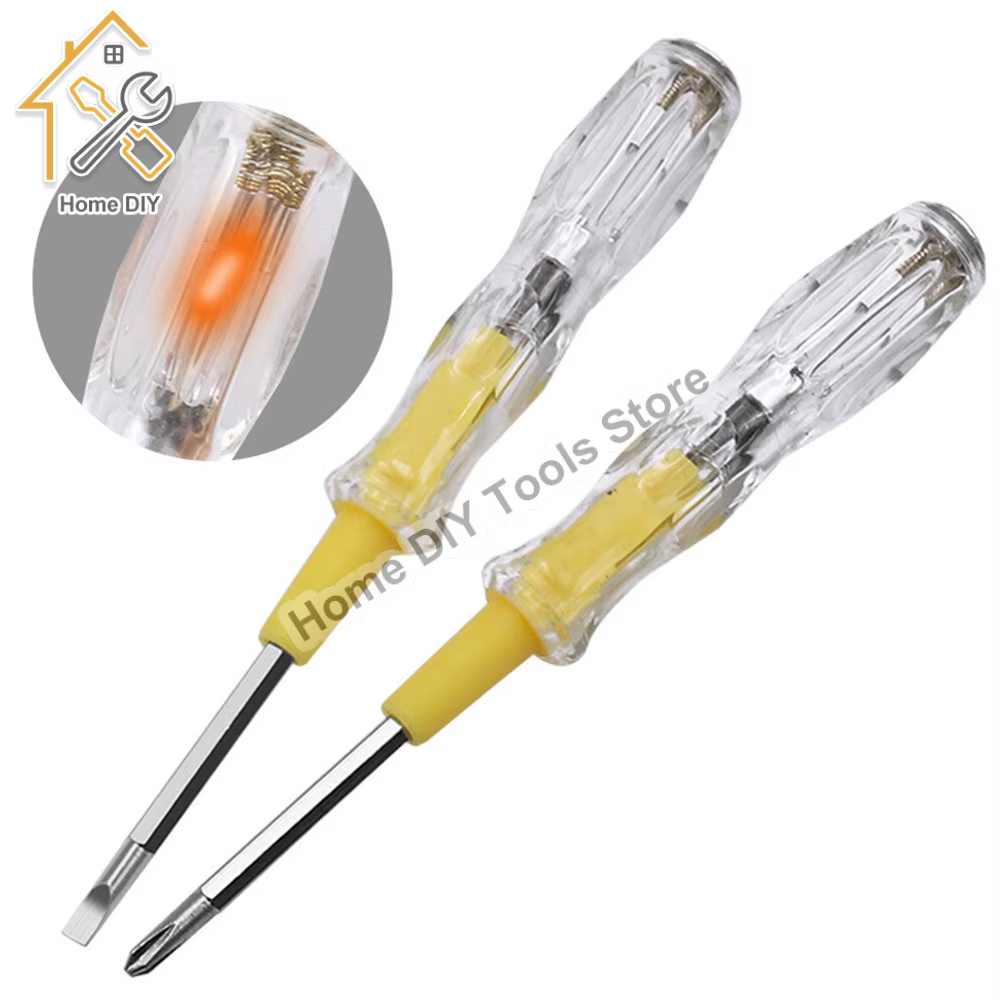AC 100-500V Tension Testeur Stylo Double T↑te Amovible Tournevis Multifonctionnel