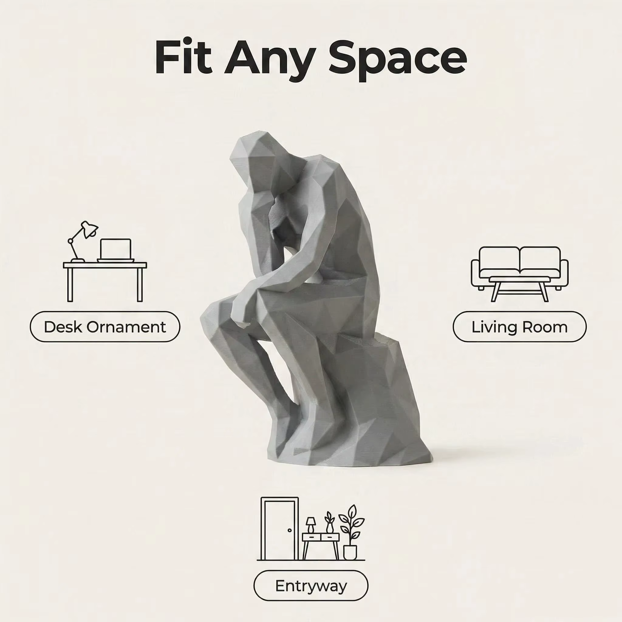 Figurine humaine au design moderne