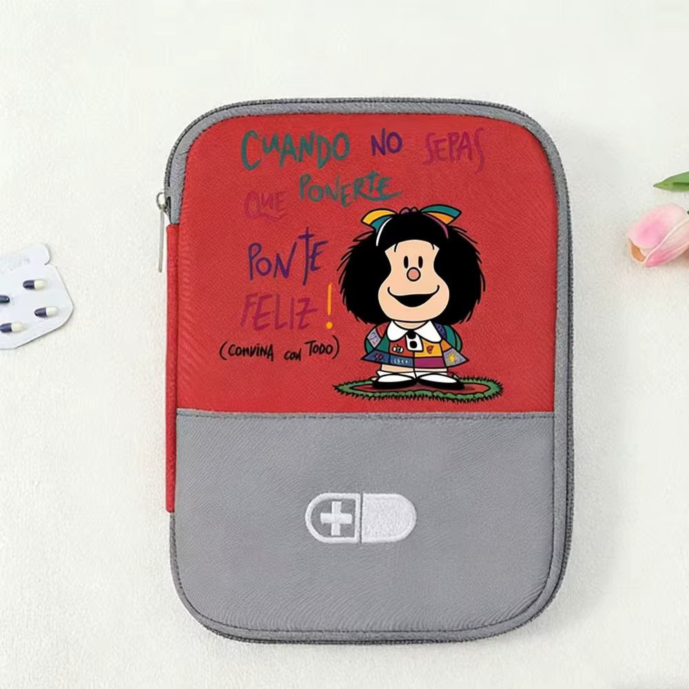 Pochette de premiers secours portable |   Sac de trousse d'urgence de grande capacité avec emblème croisé, organisateur de stockage de médicaments Durable et adapté aux voyages