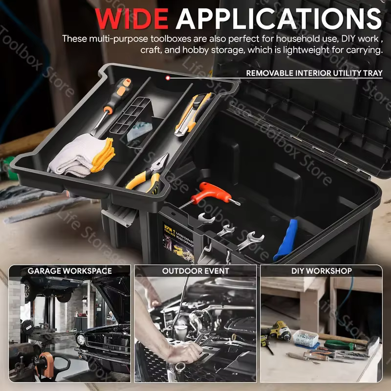 Grande boîte à outils vide