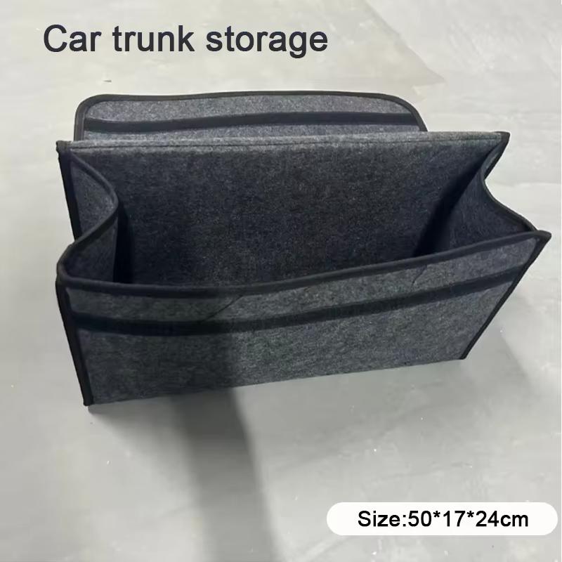 Boîte de rangement en feutre pour accessoires de voiture