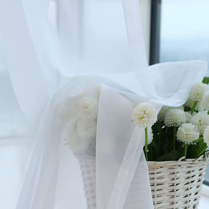 .CSheer-Rideau d'intimité blanc imperméable pour cabane, fenêtre de porte, solarium de couloir, cabane de piscine, pont d'amendements