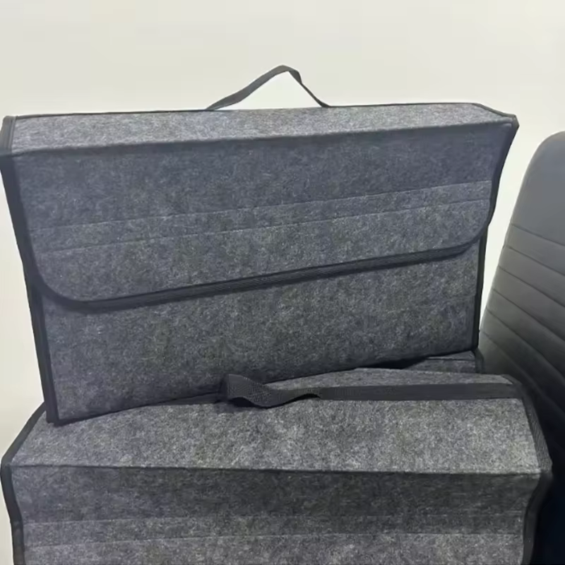 Boîte de rangement en feutre pour accessoires de voiture
