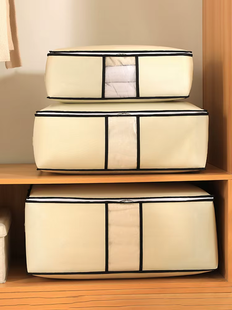 Sac de rangement de vêtements de couette non tissé Organisateur