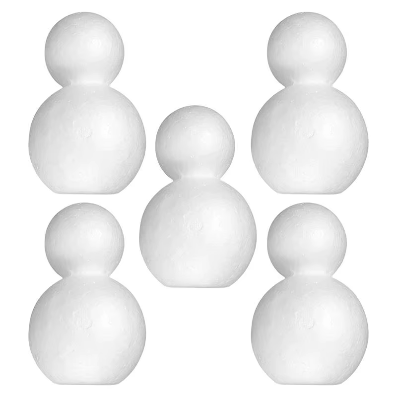 Nouveau design – 20 boules en polystyrène pour bonhomme de neige