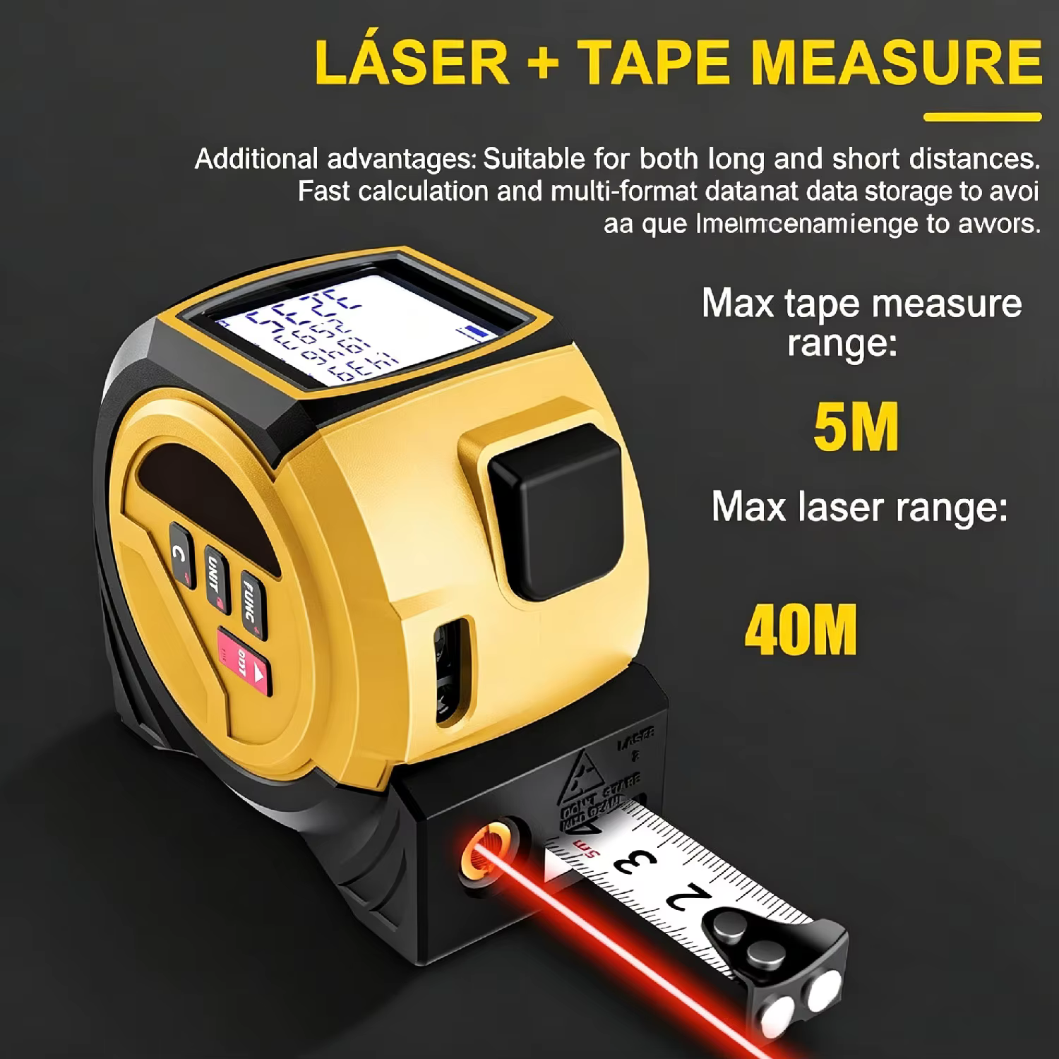 Télémètre laser 3-en-1
