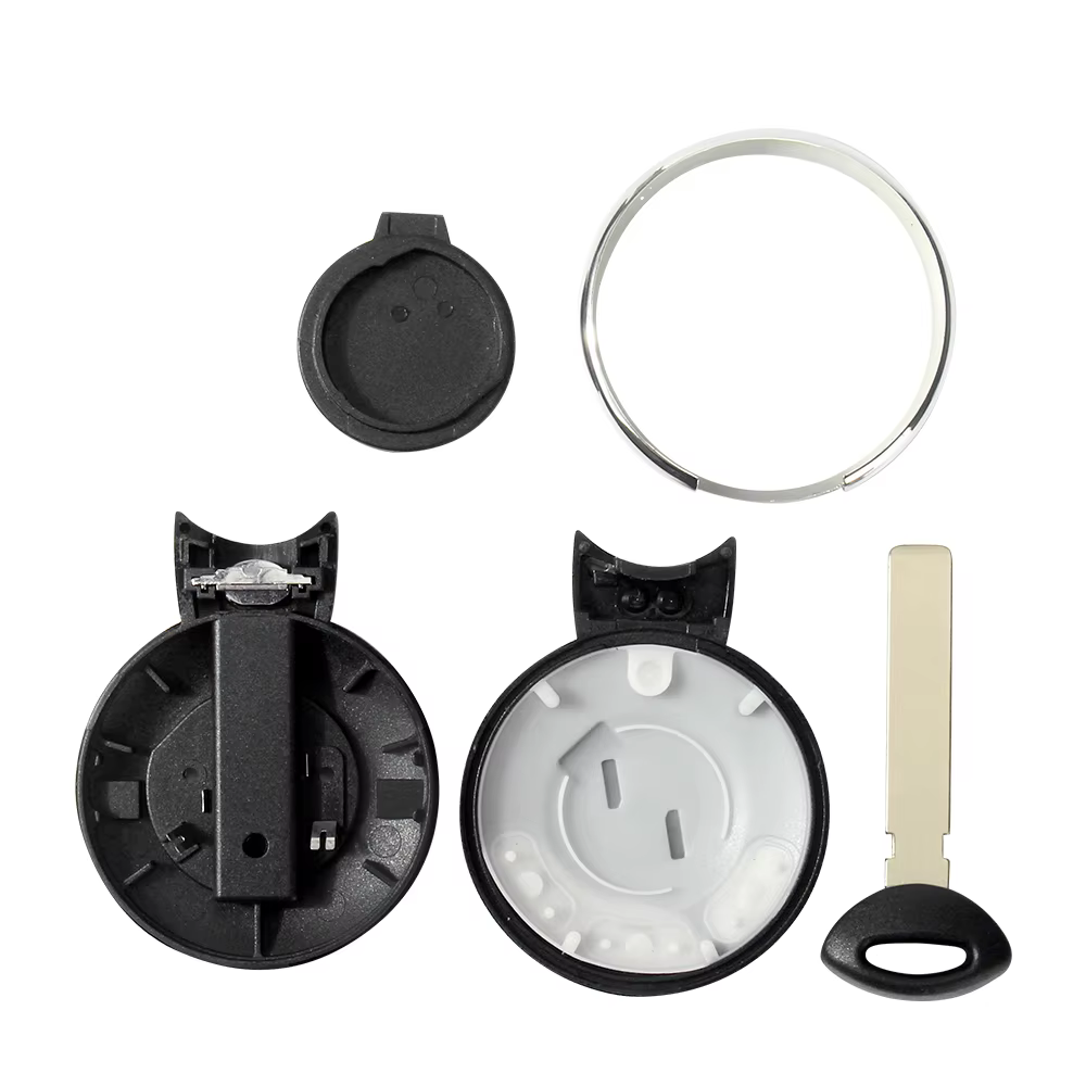 KEYYOU remplacement 3 boutons télécommande carte à puce voiture clé coque housse pour BMW Mini Cooper R56 2007-2014