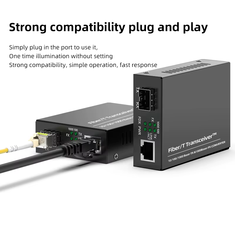 Convertisseur de média SFP BIDI duplex BYXGD Gigabit à fibre optique
