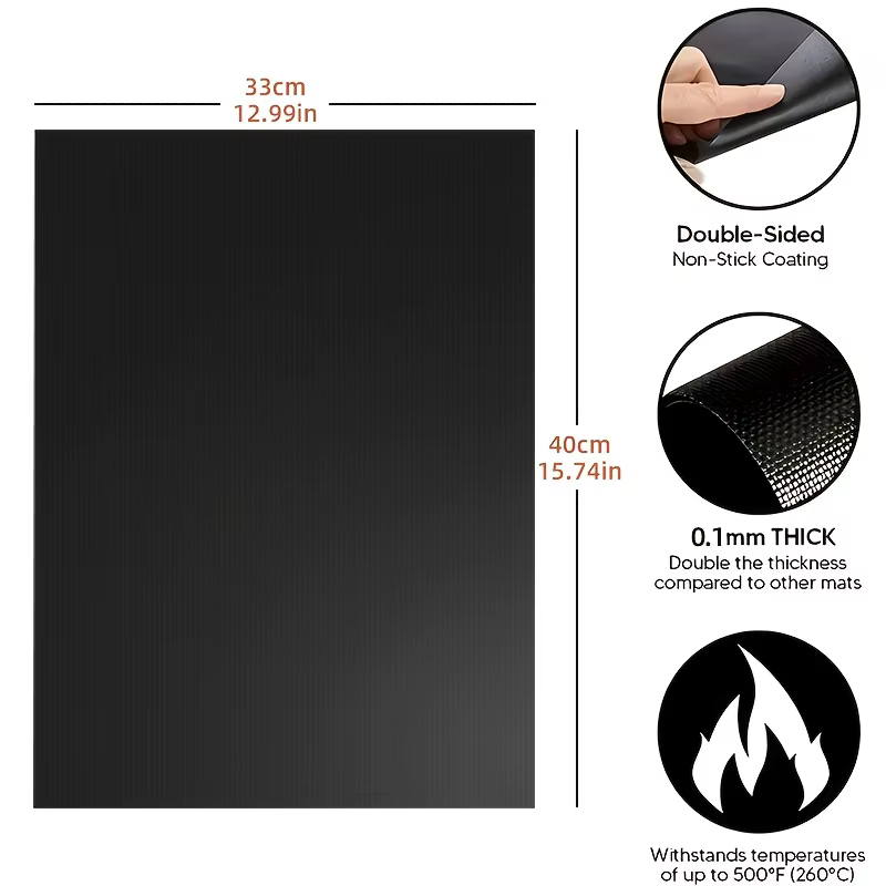Tapis de Barbecue antiadhésif réutilisable