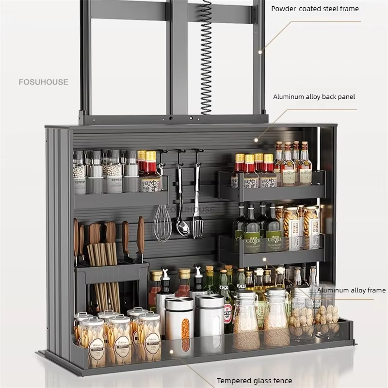 Panier de rangement électrique intelligent pour condiments