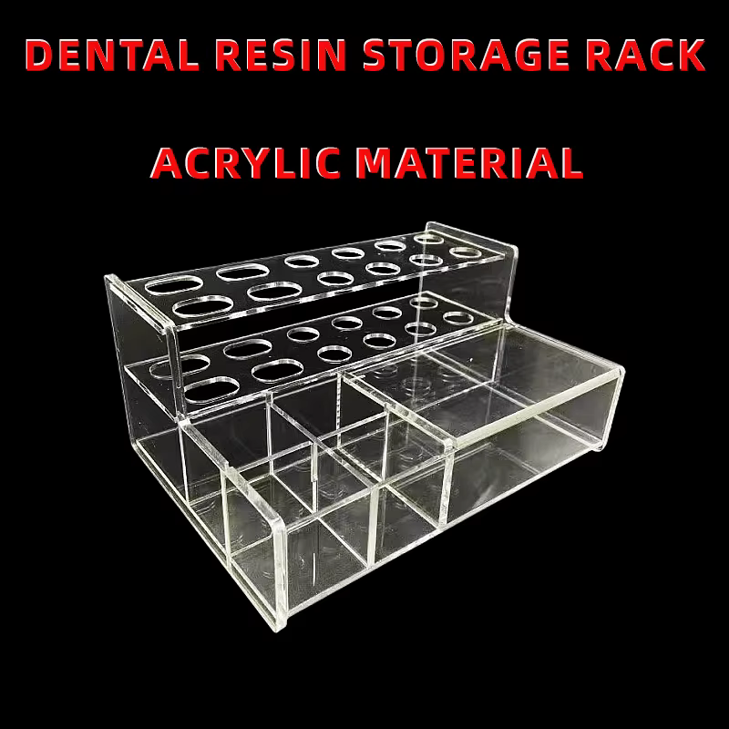 Support de stockage de résine dentaire, boîte de rangement d'articles en matériau acrylique