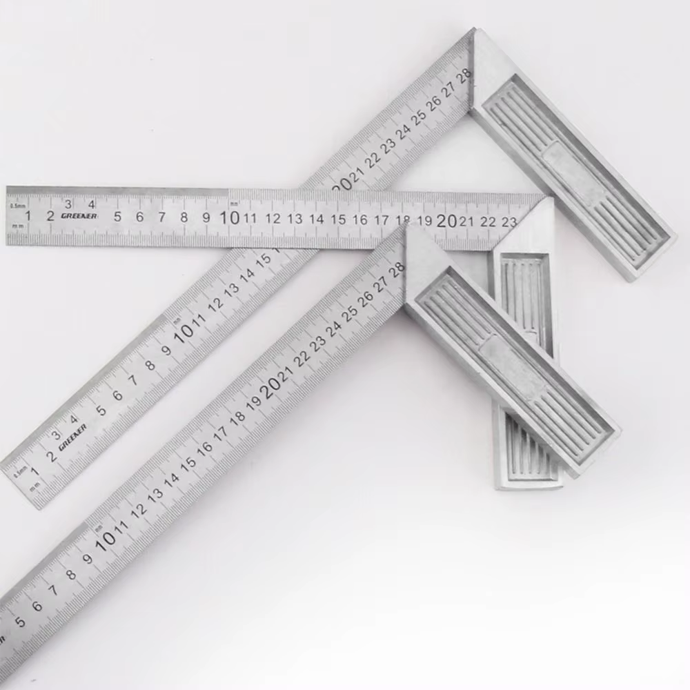 Règle carrée d'angle d'échelle Double face
