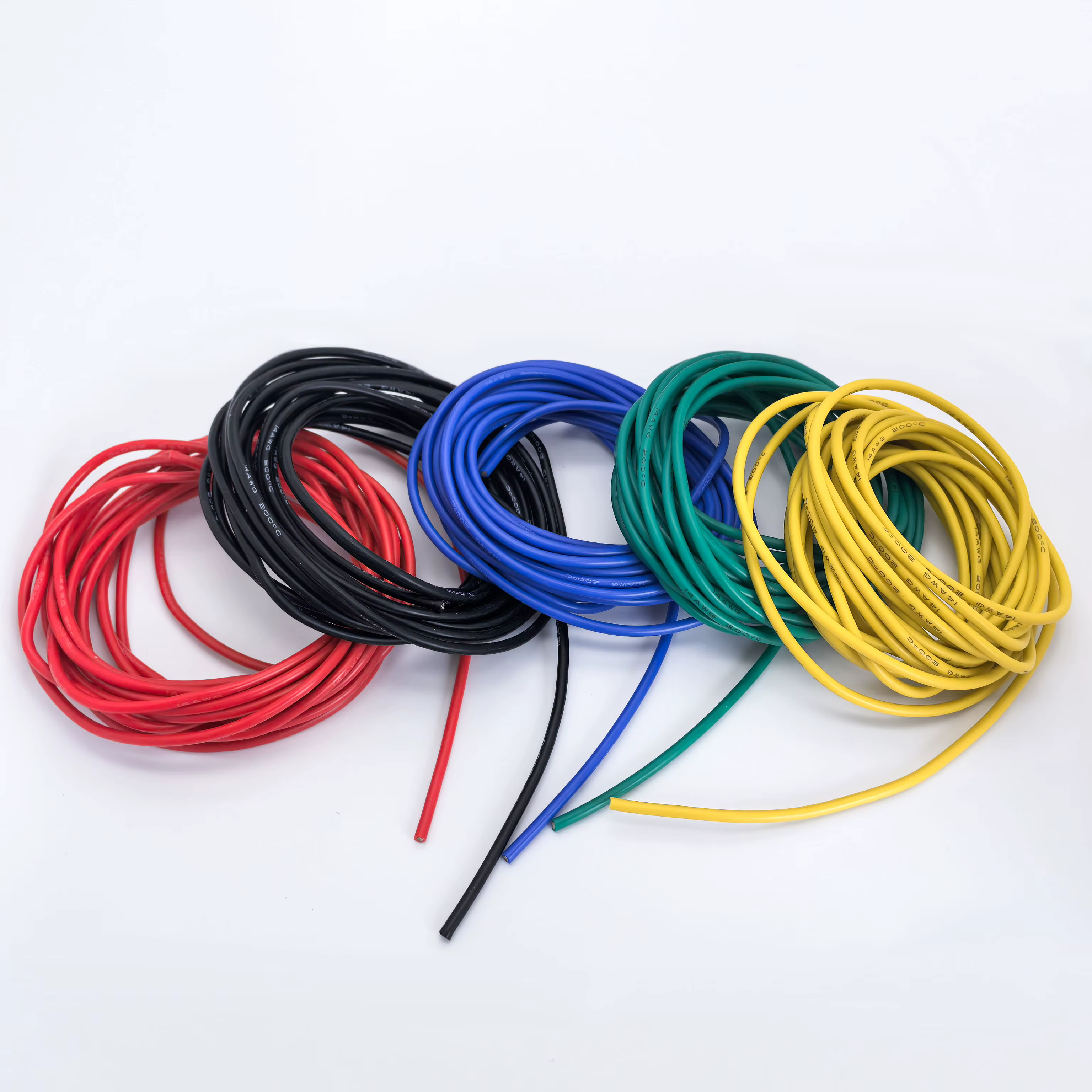 Fil électrique en Silicone 14/16/18/20/22/24/26/28/30 AWG