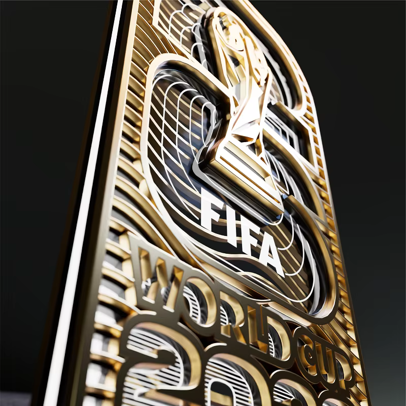 Lampe de chevet LED Coupe du Monde FIFA 2026 en bois