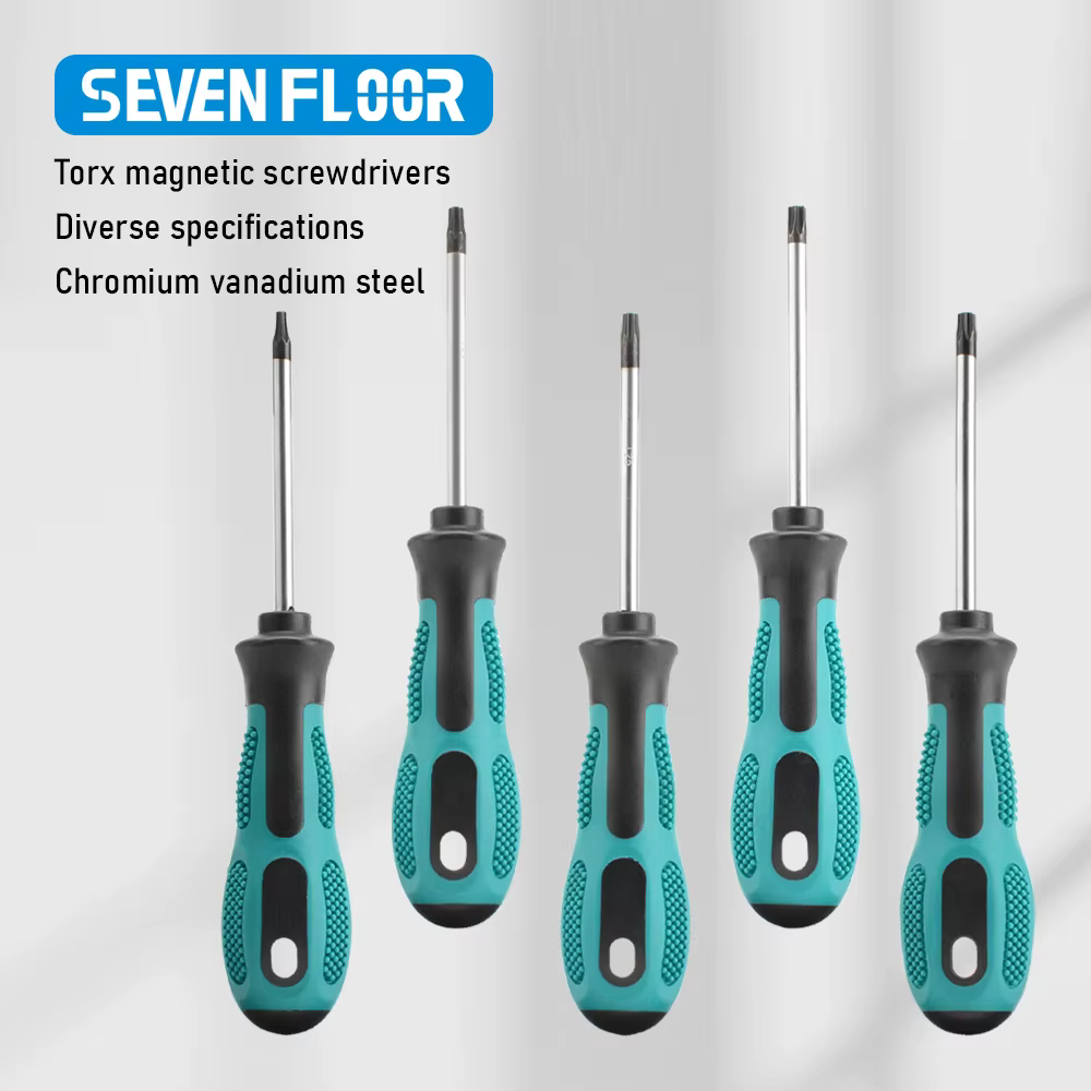 Kit de tournevis magnétiques Torx de précision 1 pièce T5 T6 T7 T8 T9 T10 T15 T20 T25 T27 T30 – Outil manuel d'entretien pour contrôleur de sécurité
