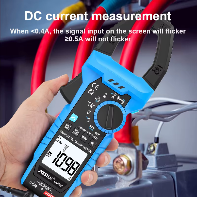 Pince ampèremétrique Mestek CM86B True-RMS 1000A AC/DC avec IFlex