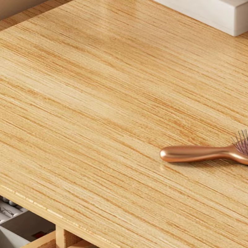 Coiffeuse de chambre à coucher blanche en bois avec miroir, éclairage et tiroirs de rangement, meuble de maquillage