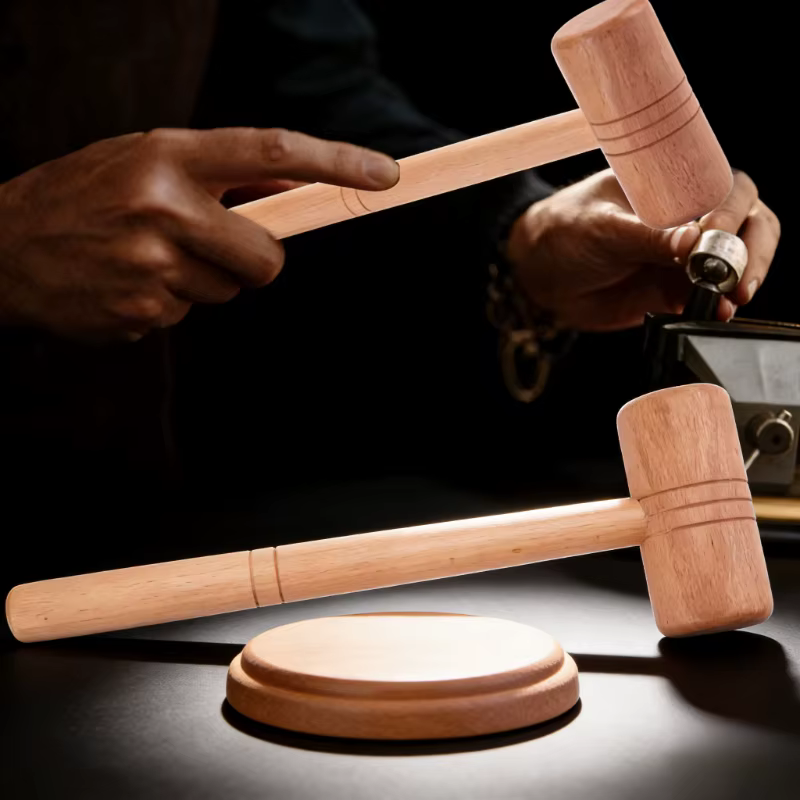 Marteau en bois - Outil de réparation de bijoux pour l'or