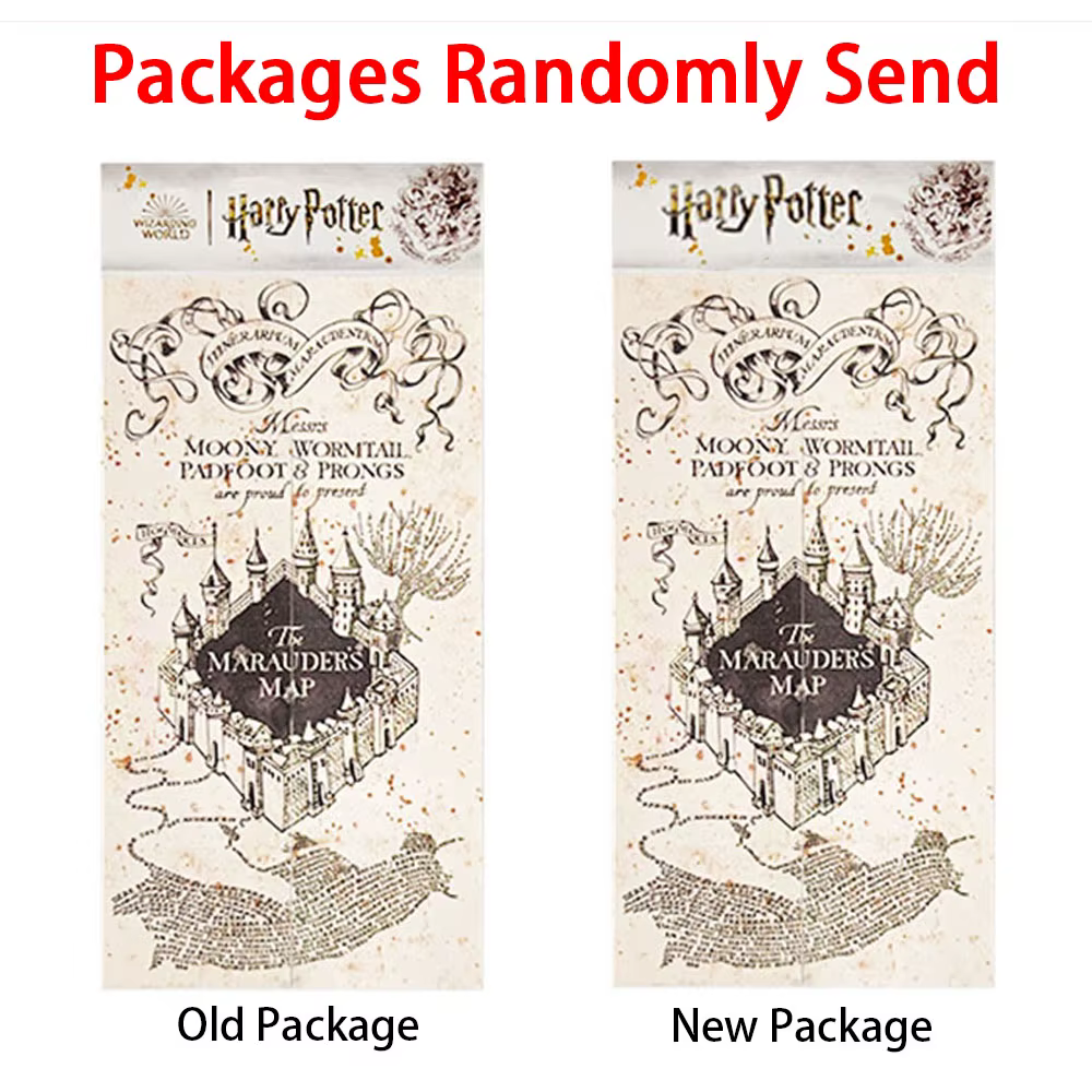 Véritable carte au trésor de Harry Potter Poudlard édition complète haute définition cartes de Marauder cadeau de
