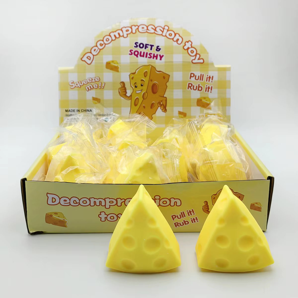 Jouet Squishy en forme de fromage