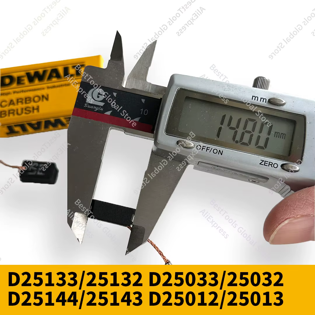 Dewalt – brosse en carbone N418049 pour D25133 D25132 D25033 D25032 D25144 D25143 D25012 D25013 D25260