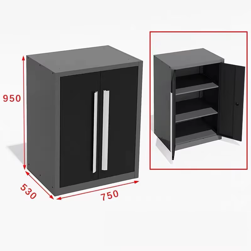 Armoire de rangement d'outils de mécanicien en acier de Garage avec armoires murales