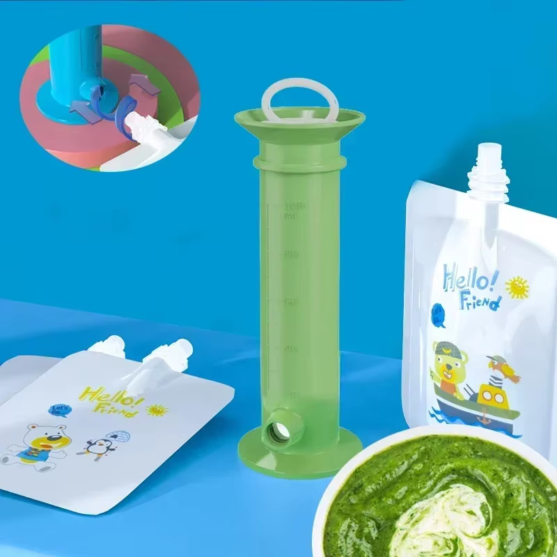 Distributeur de remplissage de purée de fruits pour stockage des aliments pour bébé