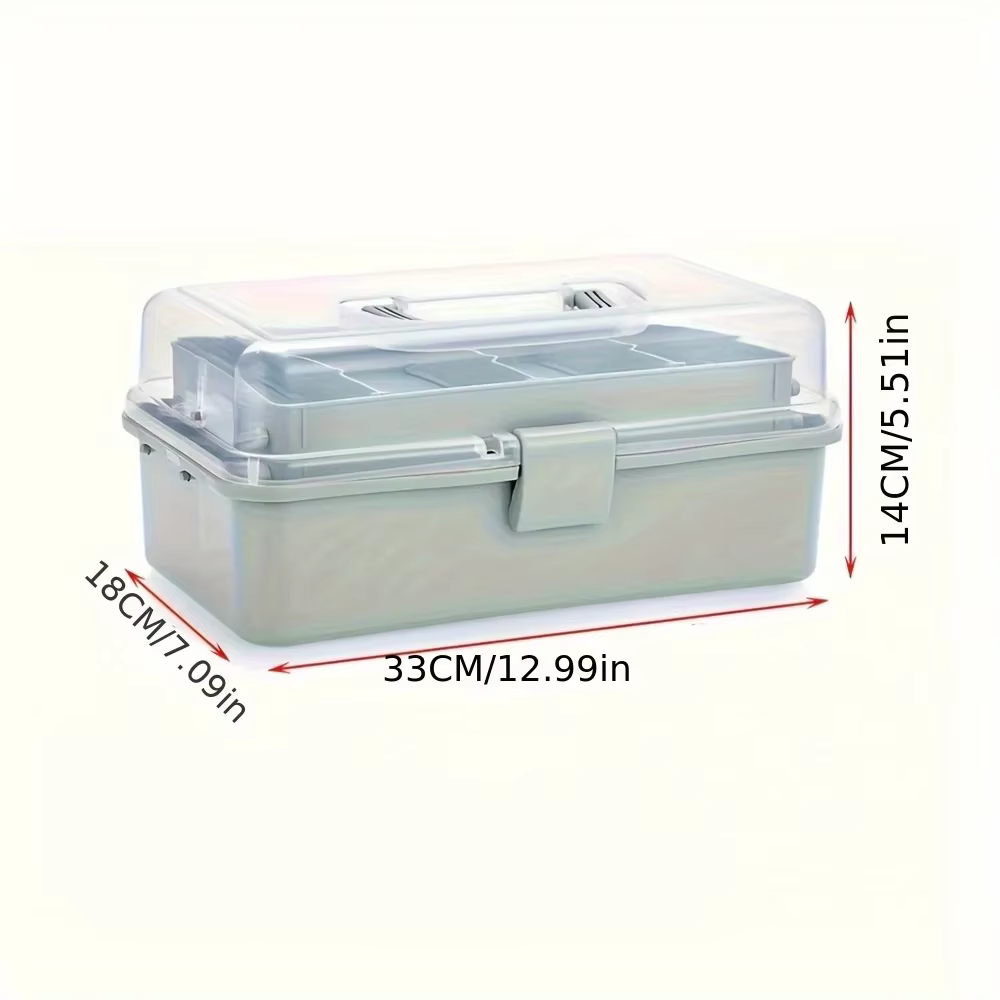 Boîte de rangement de séparation en plastique à 3 couches