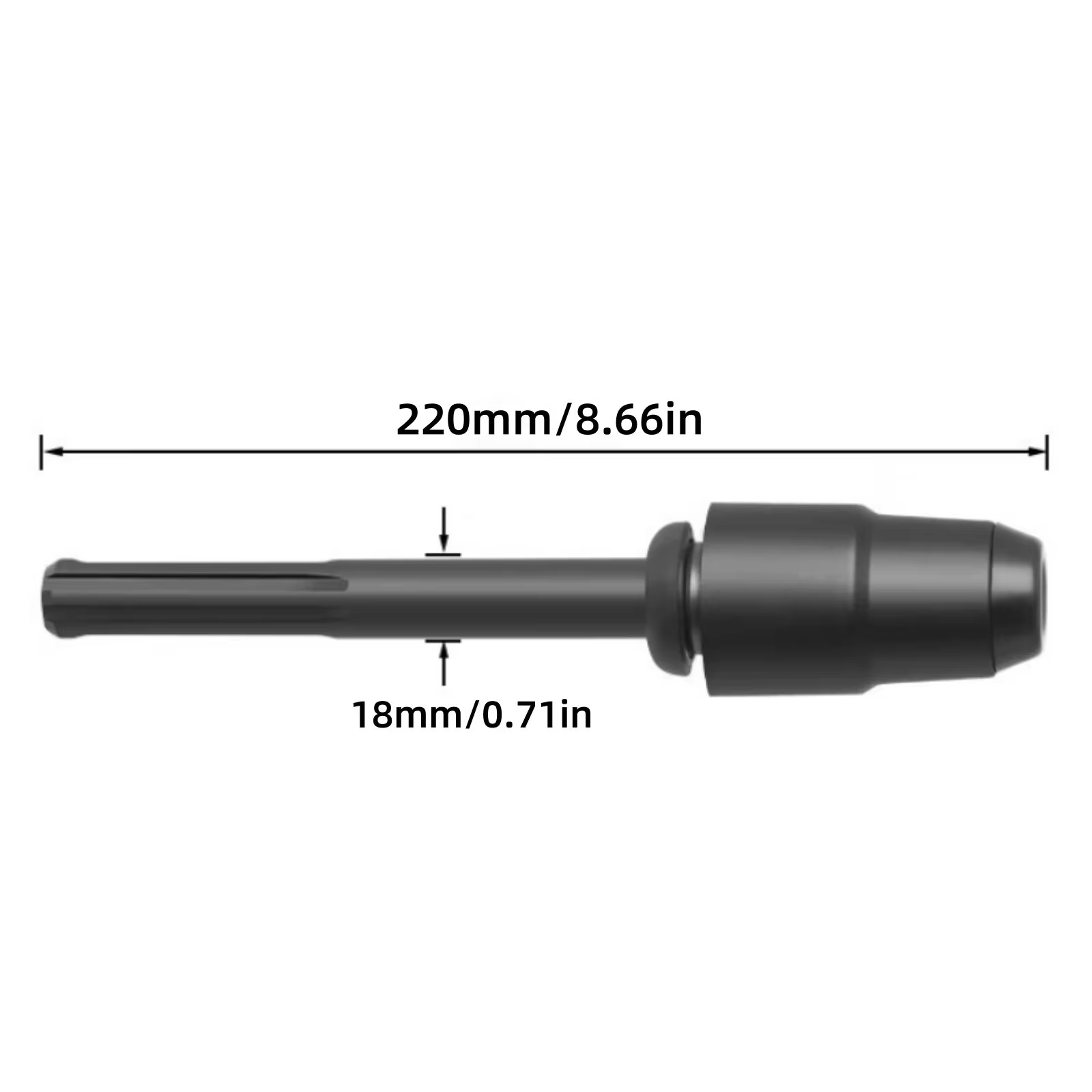 Adaptateur SDS Max vers SDS Plus pour perceuse à percussion rotative