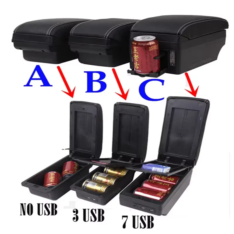 Accoudoir de voiture pour Renault Clio 4, boîte d'accoudoir pour Renault Captur Clio 3 III IV, accessoires, pièces de rangement, rénovation intérieure dédiée
