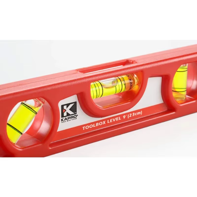 Kapro 23cm Niveau à bulle magnétique 45 ° Jauge de mesure d'outil de nivellement de Construction en caoutchouc résistant