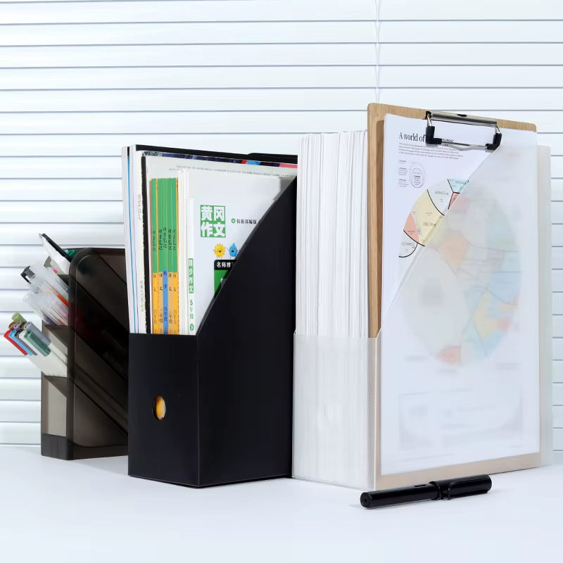 Dossier A4 Vertical de stockage de fichiers de bureau pliable Simple avec boîte à Inserts grande capacité 9 choix de couleurs