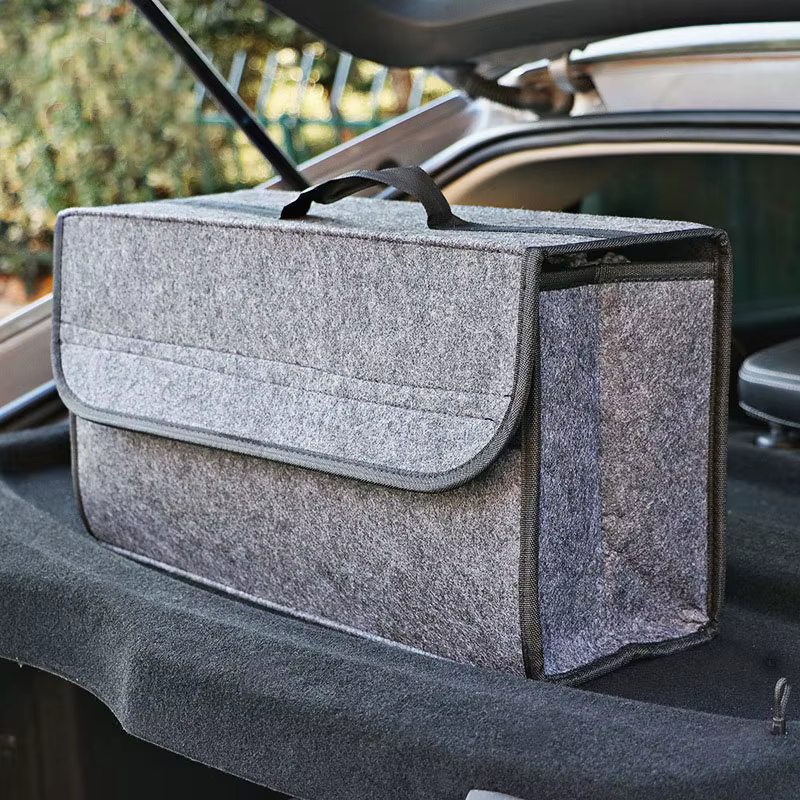Boîte de rangement en feutre pour voiture