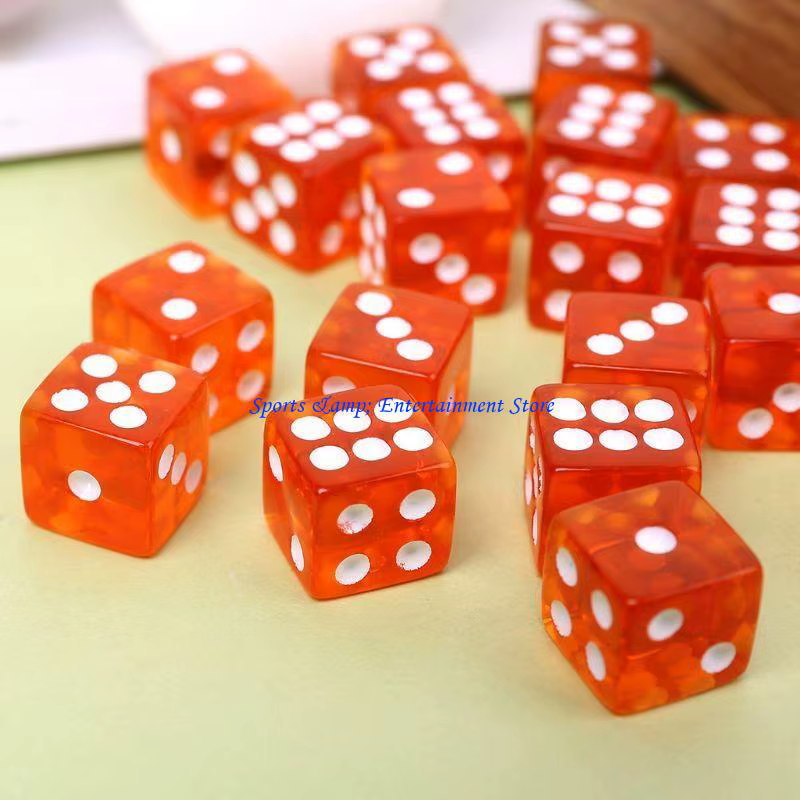 G7NF 25 pièces/ensemble nouveau jeu fête dés 12 dés carrés transparents Club coloré pour Pla
