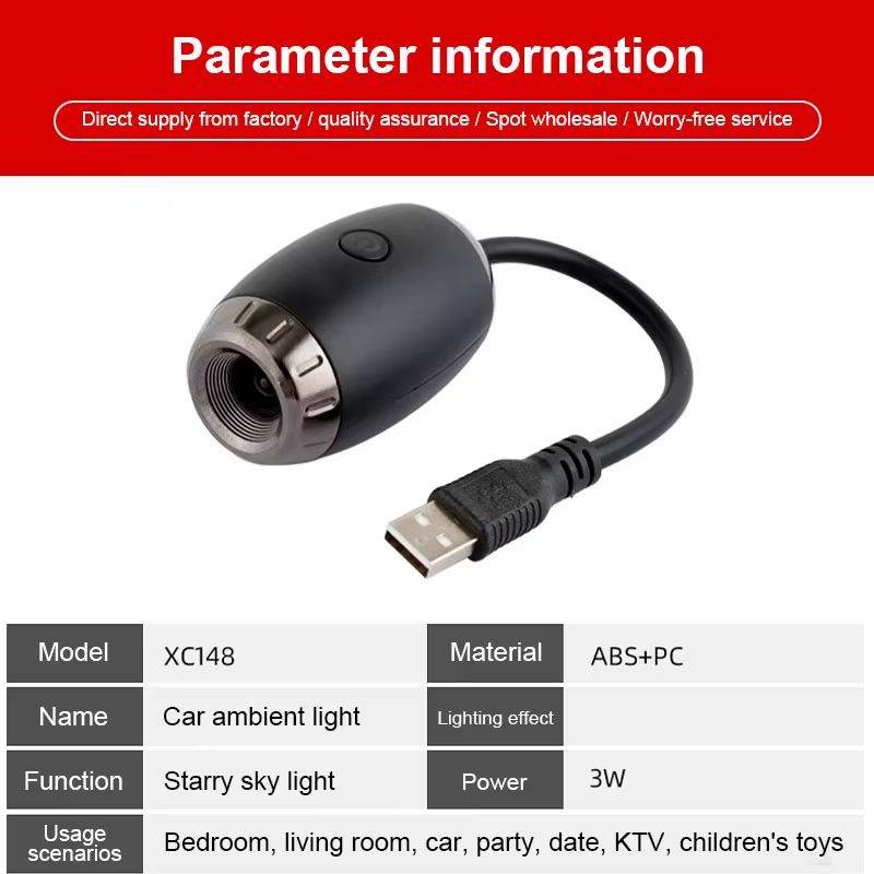 Projecteur LED romantique ciel étoilé